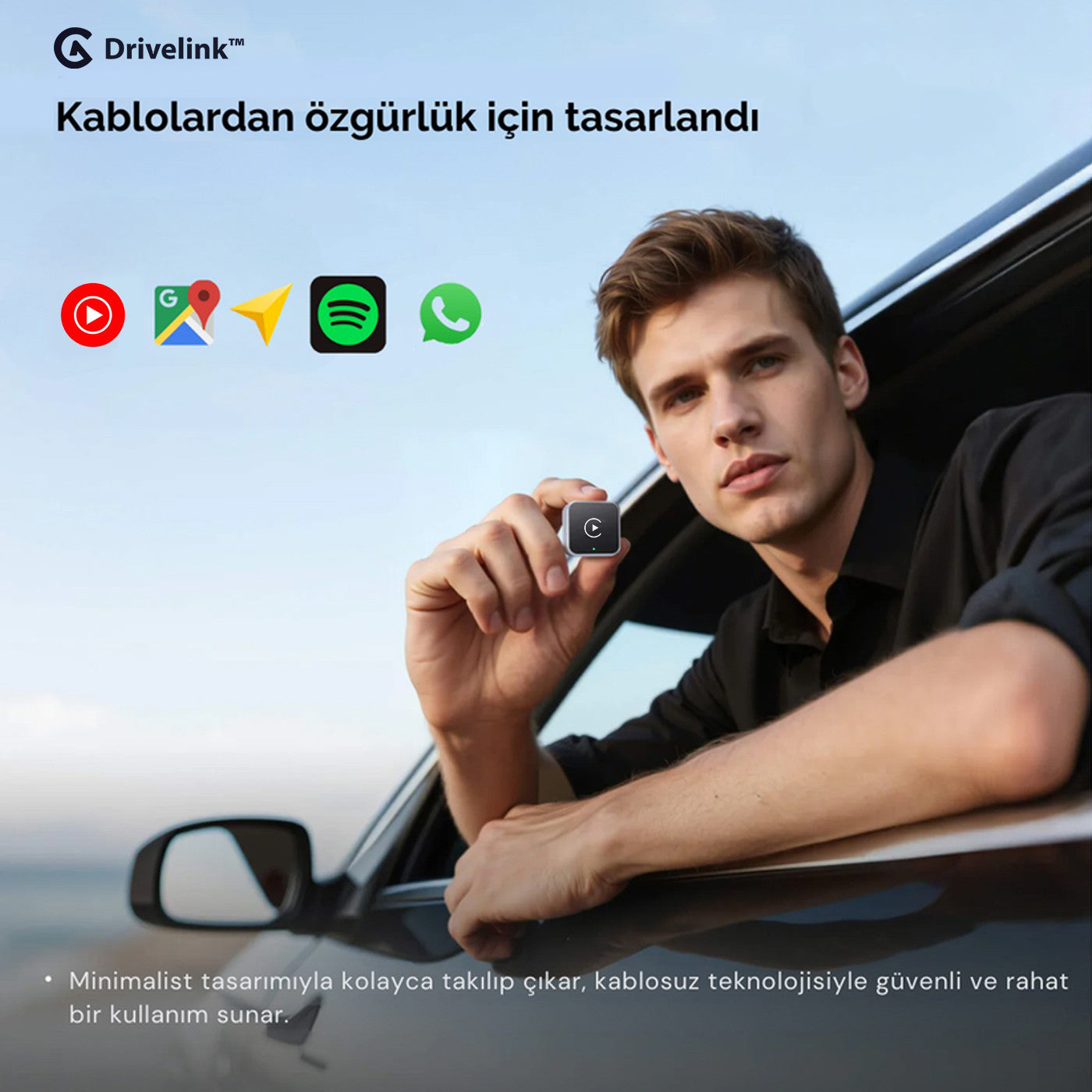 Kablosuz CarPlay Adaptörü - Kablosuz Navigasyon ve Müzik