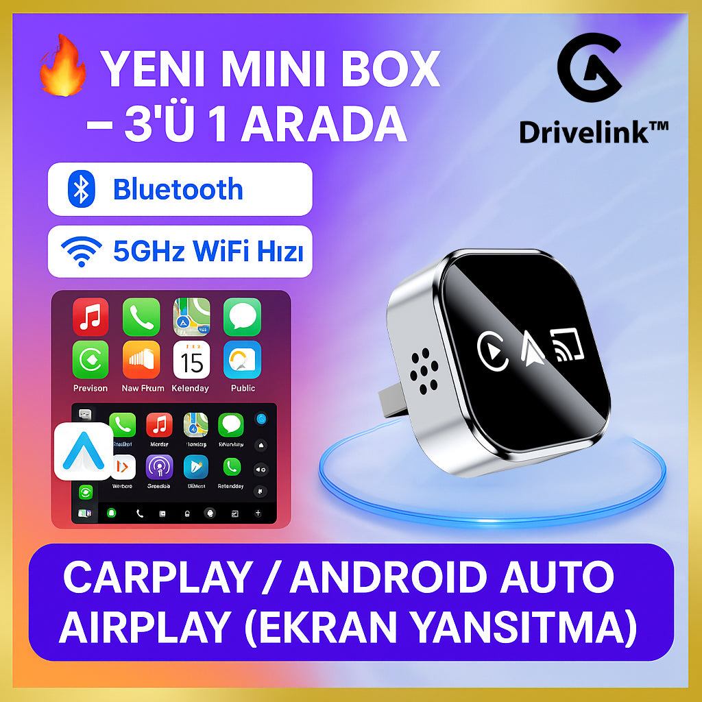 Drivelink™ Kablosuz CarPlay - Ekran Yansıtma Modüllü