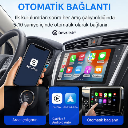 Drivelink™ Kablosuz CarPlay - Ekran Yansıtma Modüllü